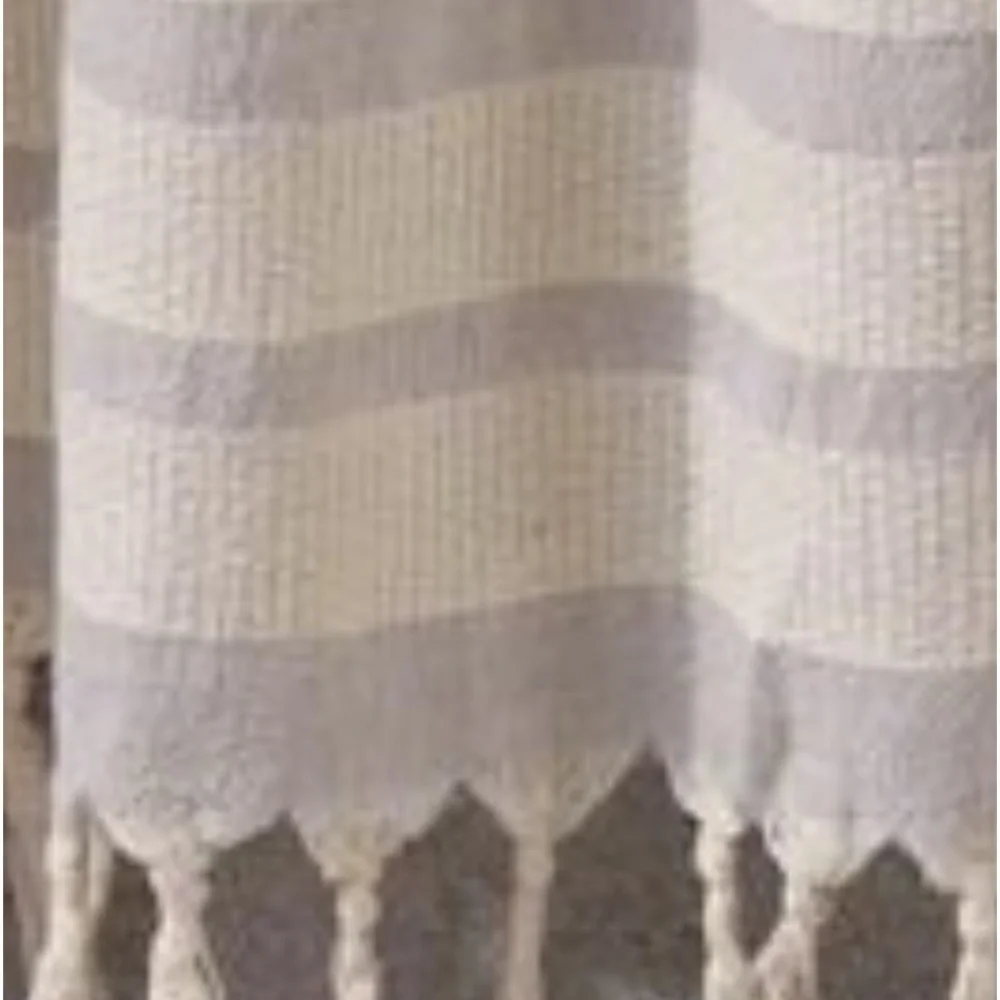 Organic Cotton Loom Weave Spa Bath Towel Gray + Natural Stripe
